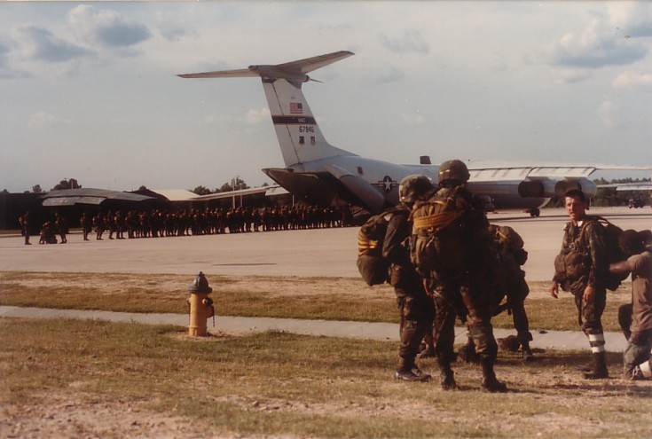 SSG Otten. Soldiers Board C-141